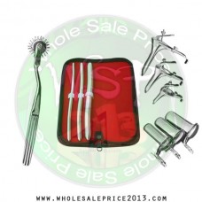  Hegar uterine dilator 3 pieces set, 7-8, 9-10, 15-16, pinwheel, grave 3pcs, collin 3pcs